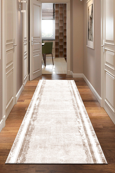 DEKOMOD Baskı Dört Mevsim Kaymaz  Yıkanabilir Kesme Koridor Mutfak ve Oda Kesme Yolluk Halı