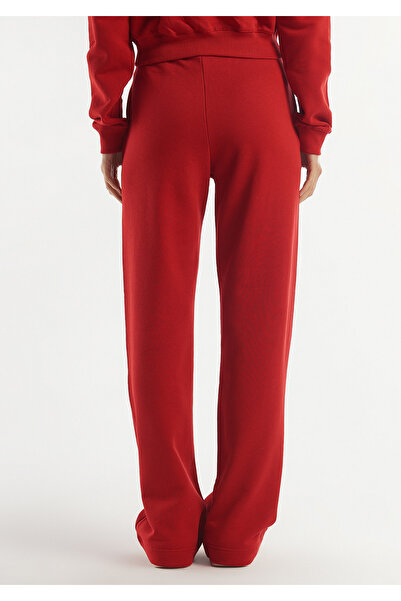 United Colors of Benetton Kadın Kırmızı %100 Koton Rahat Kalıp Eşofman Altı