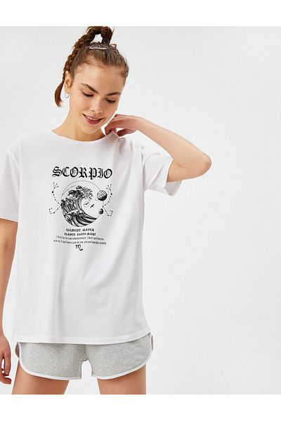 Koton Γυναικείο T-Shirt εκρού