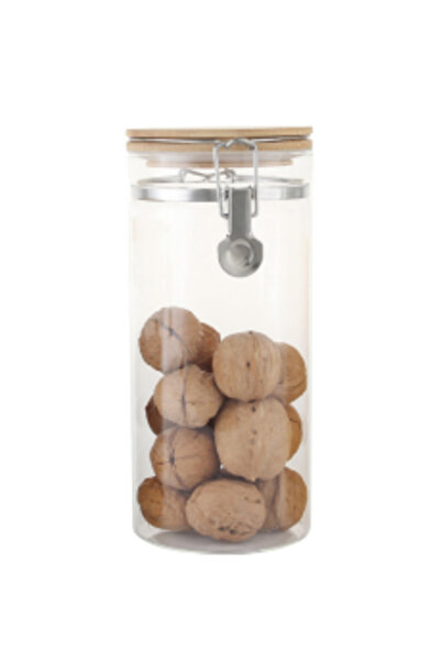 Peraye Kavanoz Kelepçeli Bambu Kapak 1400 ML