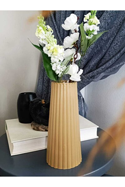 E.M.S AVM KESE KAĞIDI RENK UZUN BÜYÜK BOY ÇİZGİLİ VAZO BOHEM UZUN VAZO İSKANDİNAV TARZ VAZO