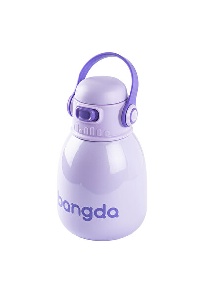 Tantitoni MOR ÇİFT KATMANLI TUTACAKLI PASLANMAZ ÇELİK ÇOCUK TERMOSU 800ML
