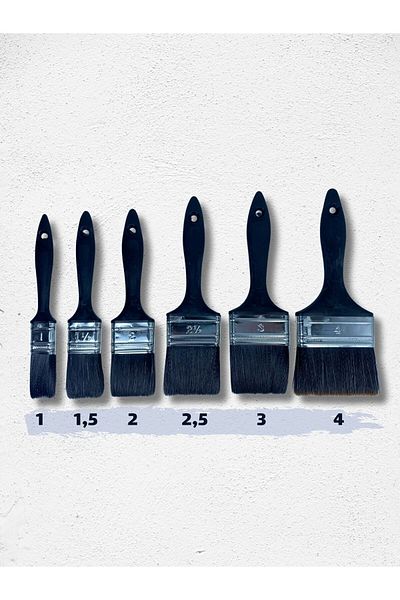 BULUT YAPI MARKET Koç Number 1,5 Oil Painting Brush Solvent Based Painting Brush