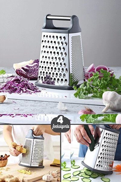 Rosemor مبشرة فولاذية كبيرة الحجم بقاعدة من السيليكون و4 وظائف من كرفس الثوم