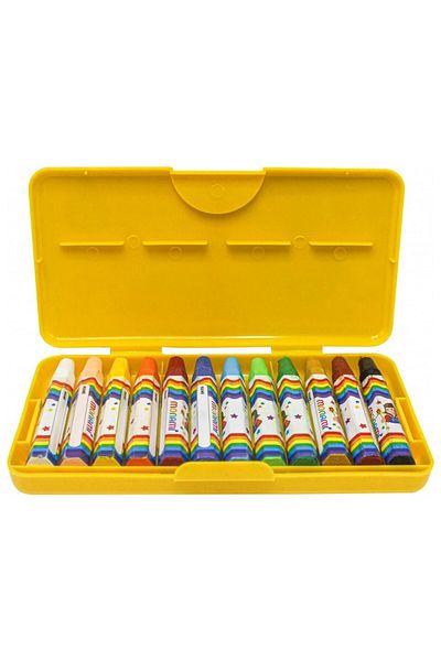 Monami 12'Li Crayon Plastic Box