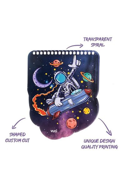 VUKİ Shaped Spiral Notebook