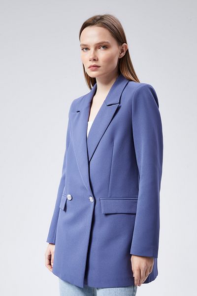 Bolivente Jachetă blazer țesută supradimensionată