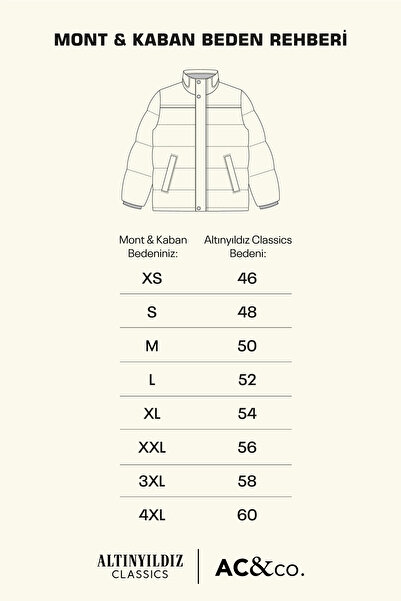 ALTINYILDIZ CLASSICS Standart Fit Normal Kesim Mono Yaka Desenli Yünlü Palto