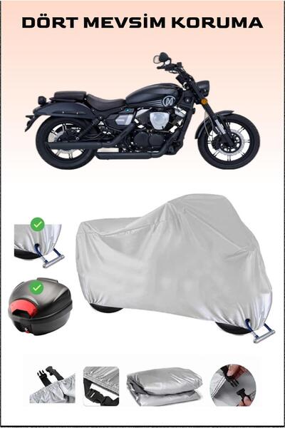Breen Mondial 250 - Rear Bag and Lock Compatible Motorcycle Tarpaulin for Gra...