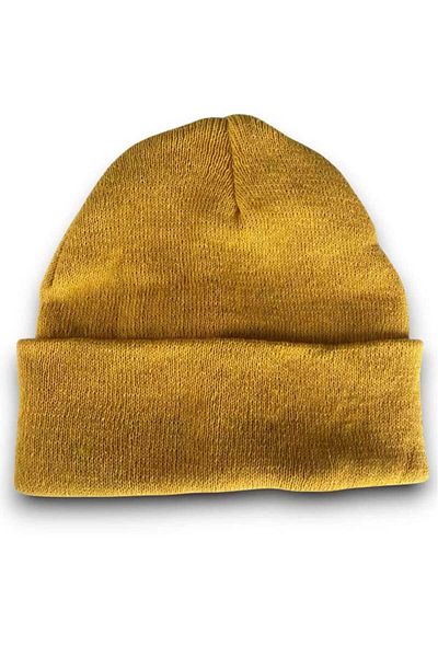 Butik Yellow Color Beret Hat.