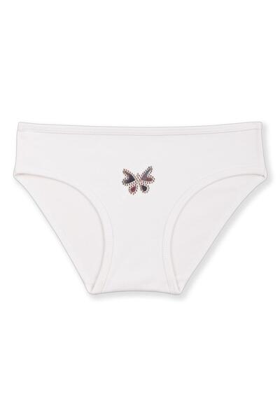 BAYKAR Kız Çocuk Pamuklu Renkli Baskılı Bikini Külot 3'lü Paket 5376 Renkli