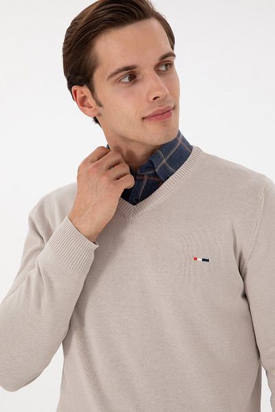 U.S. Polo Assn. Men's Stone Basic Sweater 50298283 -Vr049