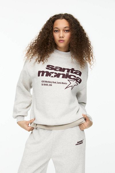 Pull & Bear Varsity graphic sweatshirt