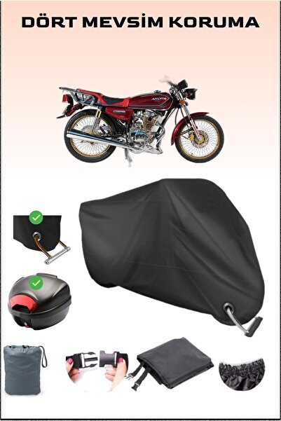Breen Black Arora Ar 100-8 a Motorcycle Tarpaulin Compatible with Back Bag an...