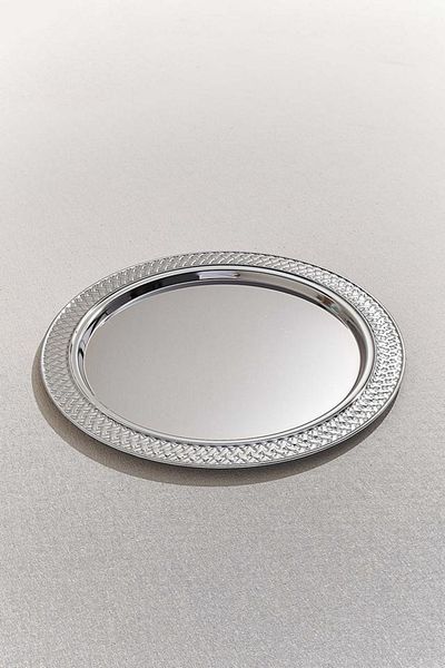 Paşabahçe 37.5 cm Knitted Metal Tray