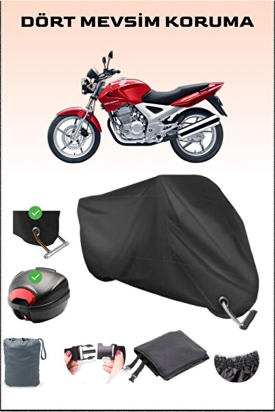 Breen حقيبة خلفية وقفل أسود لدراجة نارية Honda Cbx 250 Twister متوافقة مع الق...