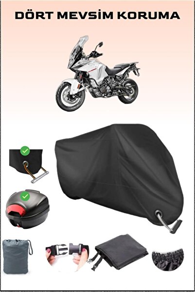 Breen حقيبة خلفية وقفل متوافق مع القماش المشمع للدراجات النارية باللون الأسود...