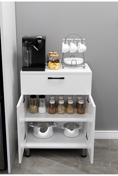 Kenyap Modüler Çok Amaçlı Mutfak Dolabı 2 Kapaklı 1 Çekmeceli , Kendi Dolabını Kendin Tasarla Kn 105