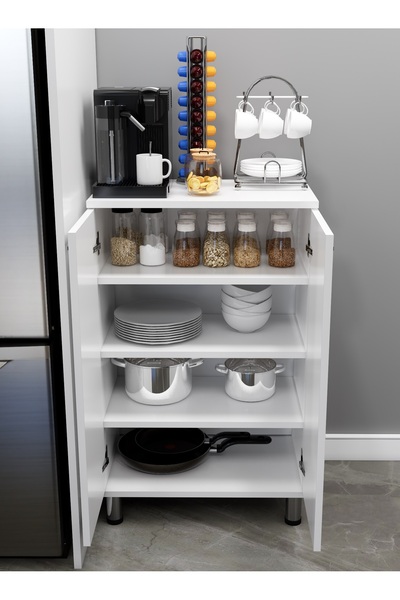 Kenyap Modüler Çok Amaçlı Mutfak Dolabı 2 Kapaklı  , Kendi Dolabını Kendin Tasarla Kn 101