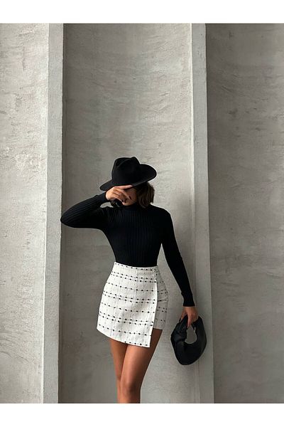 prova Missşe24414 Model Stamped Shorts Skirt