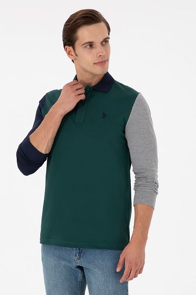 U.S. Polo Assn. Hanorac verde închis pentru bărbați 50293731 -VR079