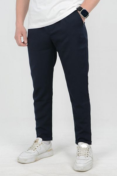 BayBayan Men's Lycra Casual Quality High School Fabric School Pants