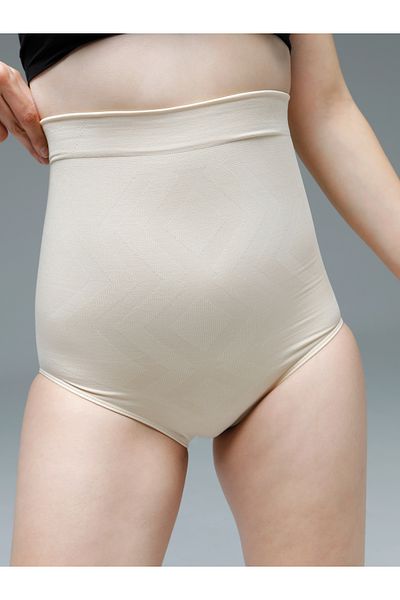 MİSTİRİK High Waist Recovery Biloba Model Slip Corset - Postpartum, Skin Color