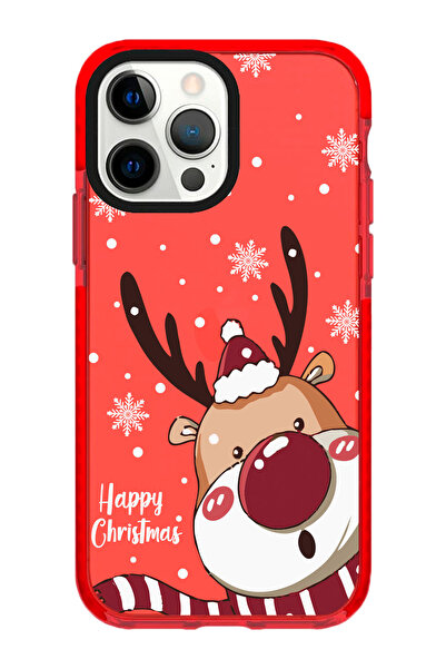 shoptocase iPhone 13PRO Uyumlu Yılbaşı Desenli Ultra Korumalı Telefon Kılıfı