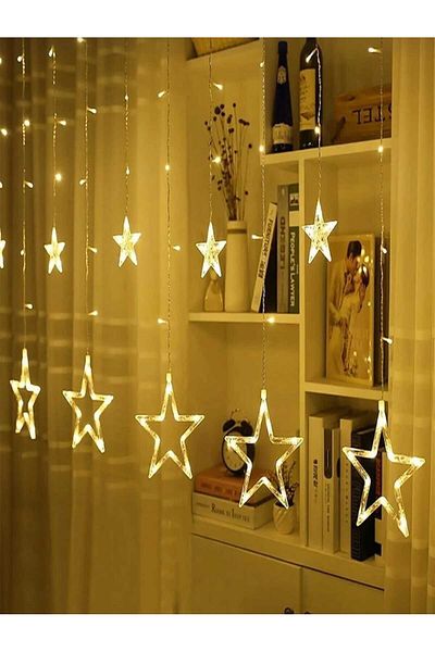 MRShopping Mr 2x1 Meter Starry κρεμαστό φωτιστικό Led Curtain - Star Curtain Led Light Eaves Led