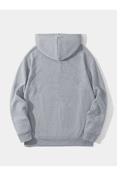 De Carte Φούτερ NY Printed Unisex Oversize με κουκούλα