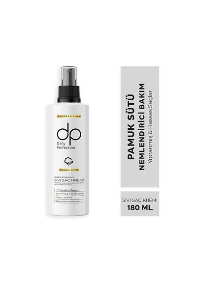 dp Daily Perfection 180 ml Leave-In Cotton Milk - 3 Liquid Hair Conditioner