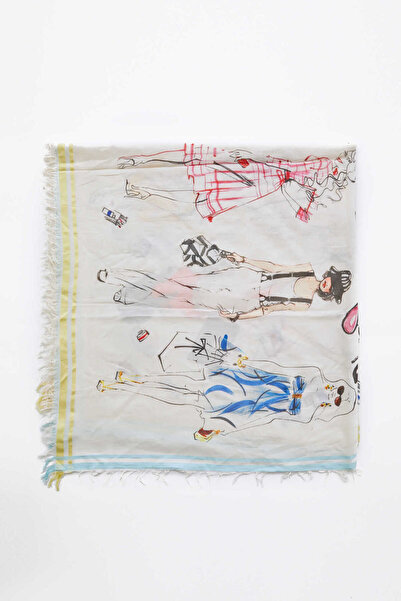 Roman Püsküllü Ve Desenli Kadın Şal Standart Renk Y1884203_089