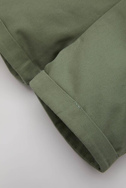 DeFacto Baby Boy Set of 2 Printed Short Sleeve Combed Cotton T-Shirt Salopet Z2586A224Sm