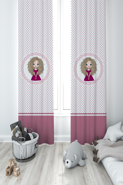 BAMBAŞKA MODA ДИТЯЧА ТА ДИТЯЧА КІМНАТА Кучерява принцеса з довгим волоссям 2-...