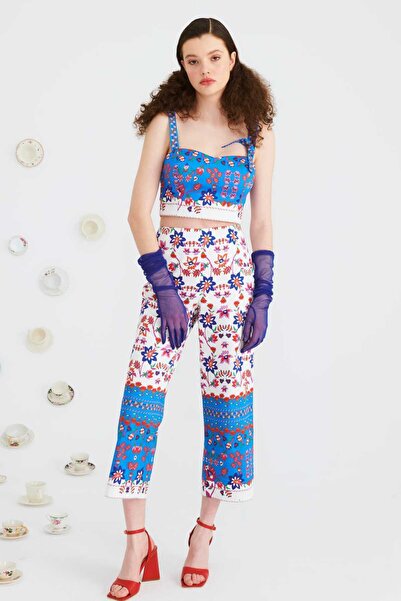 Roman Askılı Desenli Kadın Büstiyer Standart Renk Y2214010_089