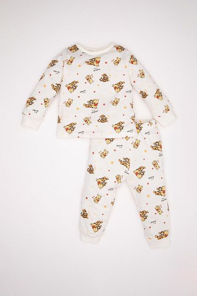 DeFacto Disney Winnie the Pooh Baby Boy Pajama Set - Long Sleeve, Combed Cotton, D2435A524Wn