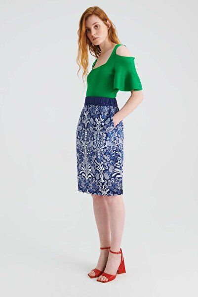 Roman Kollu Triko Yeşil Y2279103_012