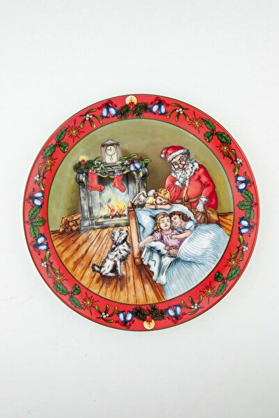 Bursa Porselen Dekor Red X'Mas Porcelain Service / Wall Plate