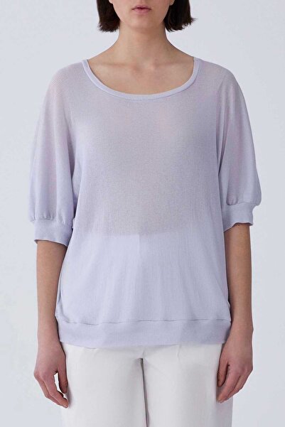 Roman Yarasa Kol Bluz Gri Y2113143_004