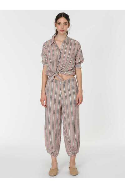 Roman Çizgili Şalvar Pantolon Standart Renk Y1964113_089