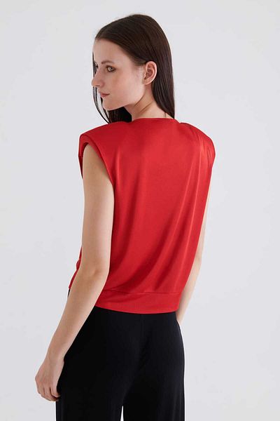 Roman Sleeveless Blouse Red K2313027_006