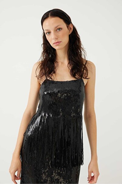 Roman Payetli Büstiyer Siyah K2314005_001