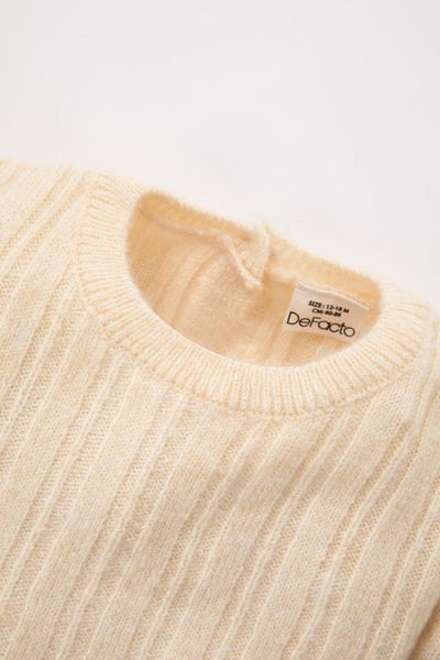 DeFacto Baby Girl Crew Neck - A7043A523Wn Model Sweater