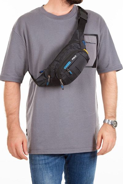 Newish Unisex Impertex Fabric Waterproof Cross Shoulder and Waist Bag with Headphone Outlet (DAILY USE)
