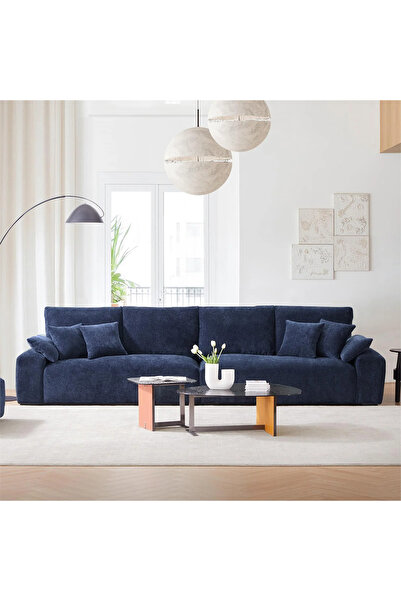 SCY Lacuna 4 Kişilik Modern Salon Dörtlü Koltuğu Özel Tasarım Dekoratif Oturma Odası Kanepesi