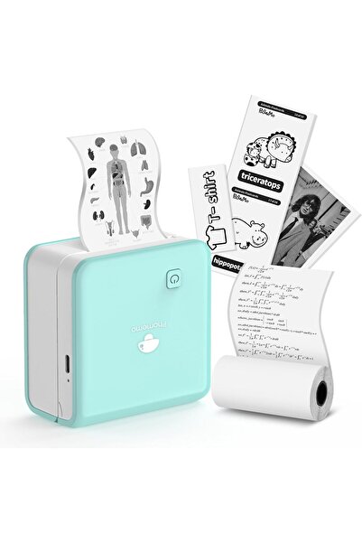 Phomemo M02 Pro Mini Taşınabilir Akıllı Cep Sticker Fotoğraf Yazıcı, Yapay Ze...