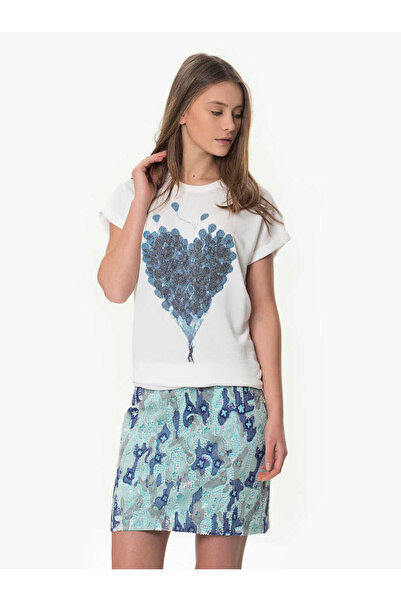 Roman Payetli Desenli Etek Standart Renk Y1625001_089