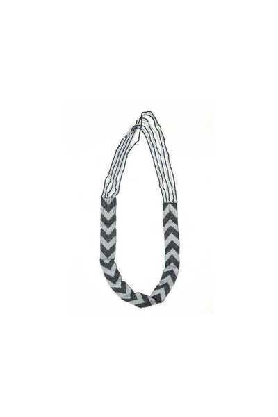 Roman Boncuk İşlemeli Kadın Kolye Siyah Y1986308_001