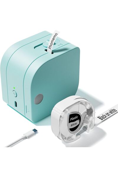Phomemo P12 Pro Yeşil, Kablosuz Etiket Makinesi - Usb Şarjlı - Etiket Ve Saten Kurdele Makinesi