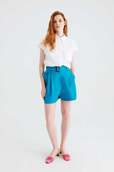 Roman Kadın Kadın Şort Turkuaz Y2212632_029